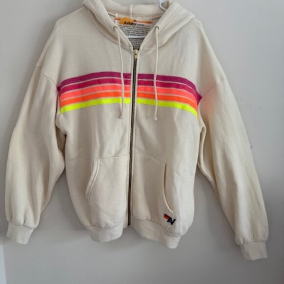 Aviator nation 5 stripe hoodie new with tags - Picture 5 of 8
